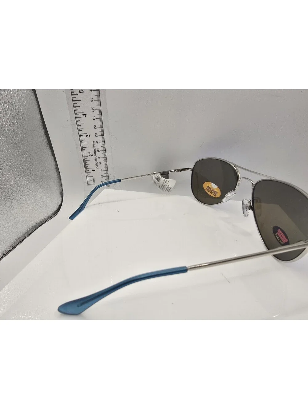 Pugs Metal M10 Sunglasses w/ Silver Frame & Purple Colored Polarized Lenses New
